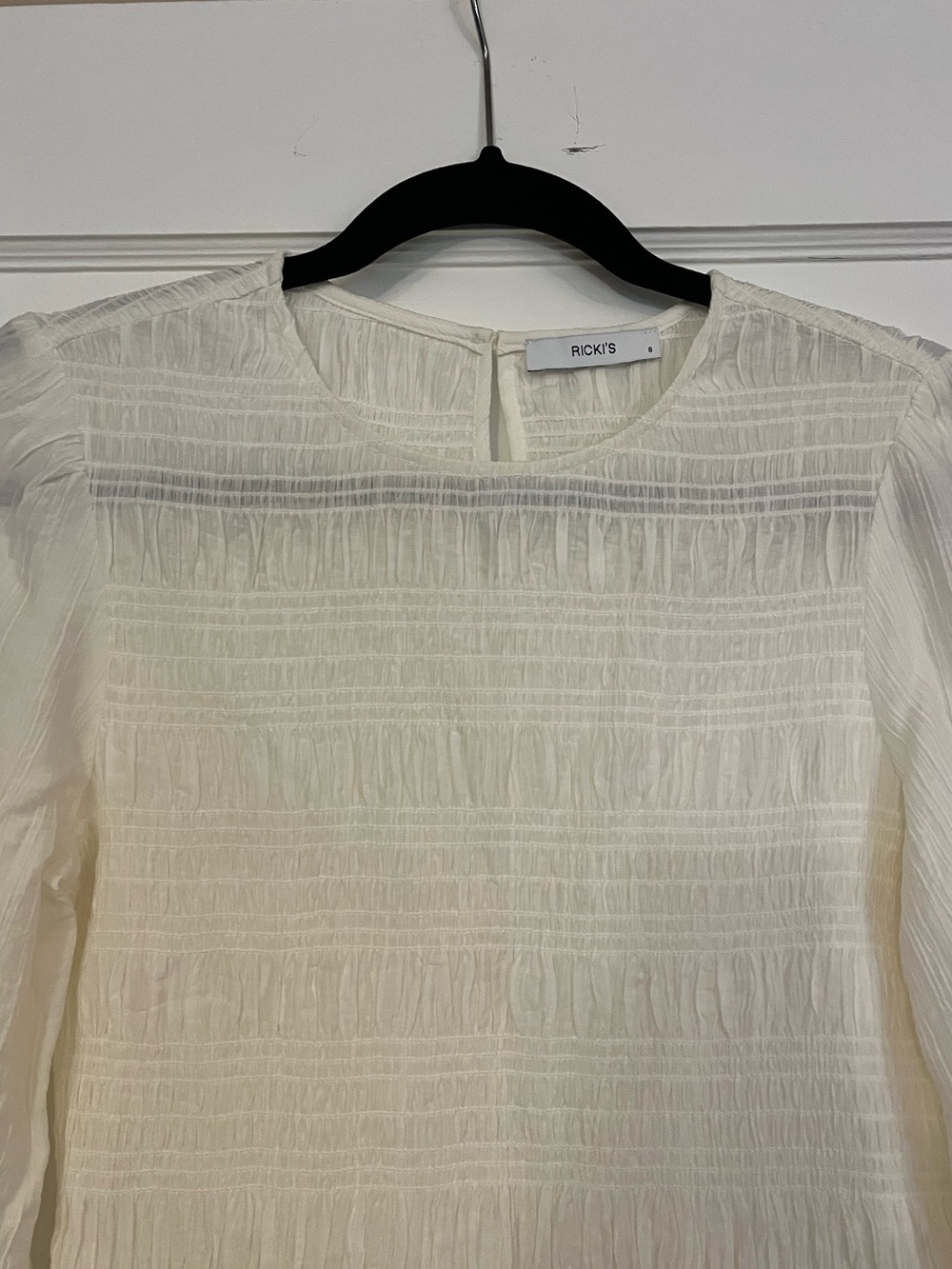 Ricki’s Smocked Peplum Blouse Size S - Picture 7 of 10
